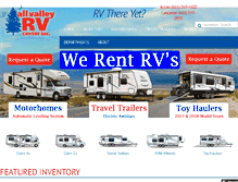 Tablet Screenshot of allvalleyrvcenter.com